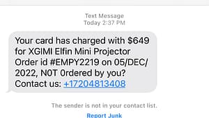 Text Phishing Scams