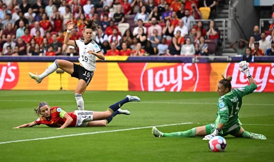 Popp menyegel posisi teratas saat Jerman mengalahkan Spanyol untuk mengamankan kemajuan Euro 2022 |  Piala Eropa 2022 Putri