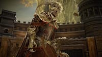 A player is kitted out in unique armor in the Elden Ring Colosseum Update trailer