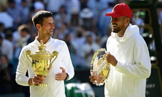 Novak Djokovic dinobatkan sebagai juara Wimbledon setelah mengalahkan Nick Kyrgios |  Wimbledon 2022