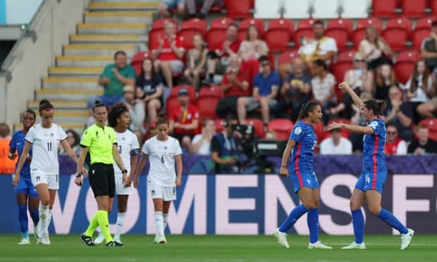 Grace Geyoro memimpin kemenangan Prancis dengan hat-trick untuk awal yang sempurna melawan Italia |  Piala Eropa 2022 Putri