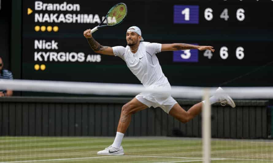 Model pro Nick Kyrgios mengejutkan lagi dengan kemenangan yang sopan dan efisien |  Wimbledon 2022