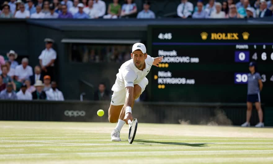 'Tidak!  Nole!': Lapangan Tengah mengambil langkah pertama untuk merangkul Djokovic |  Wimbledon 2022